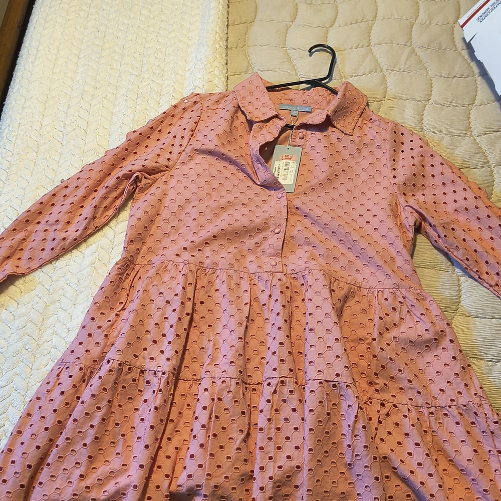 Pink Long Sleeve Dress